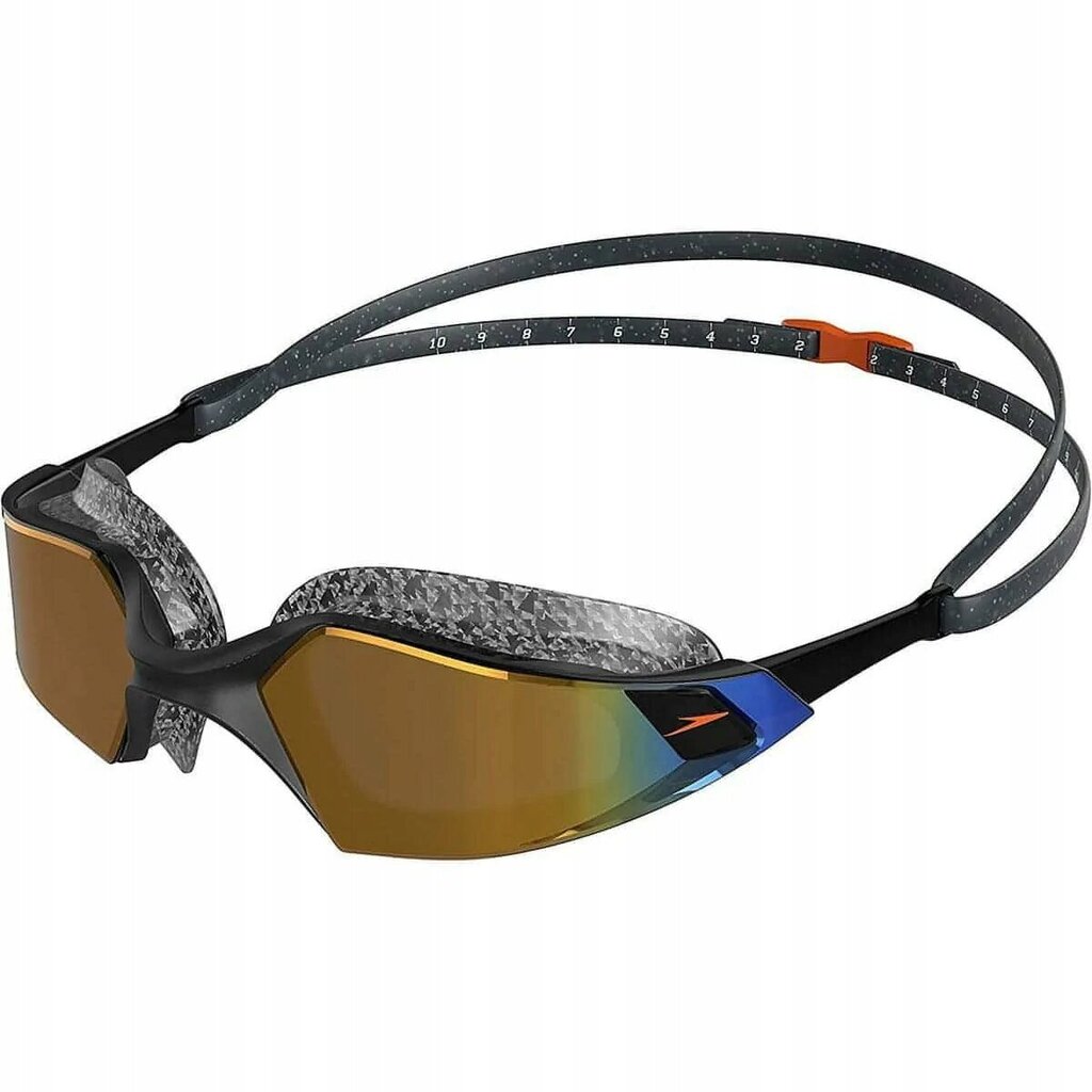 Peldbrilles Speedo Aquapulse Pro Mirror 68-12263F982, melnas cena un informācija | Peldēšanas brilles | 220.lv