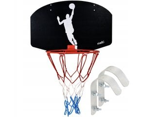 Баскетбольная доска с кольцом и сеткой Kimet, 40x59 цена и информация | Баскетбольные щиты | 220.lv