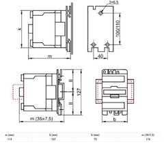 Kontaktors, 65A, 400V 3NO+1NO+1NC - TR1D6511V7 cena un informācija | Drošības sistēmas, kontrolieri | 220.lv