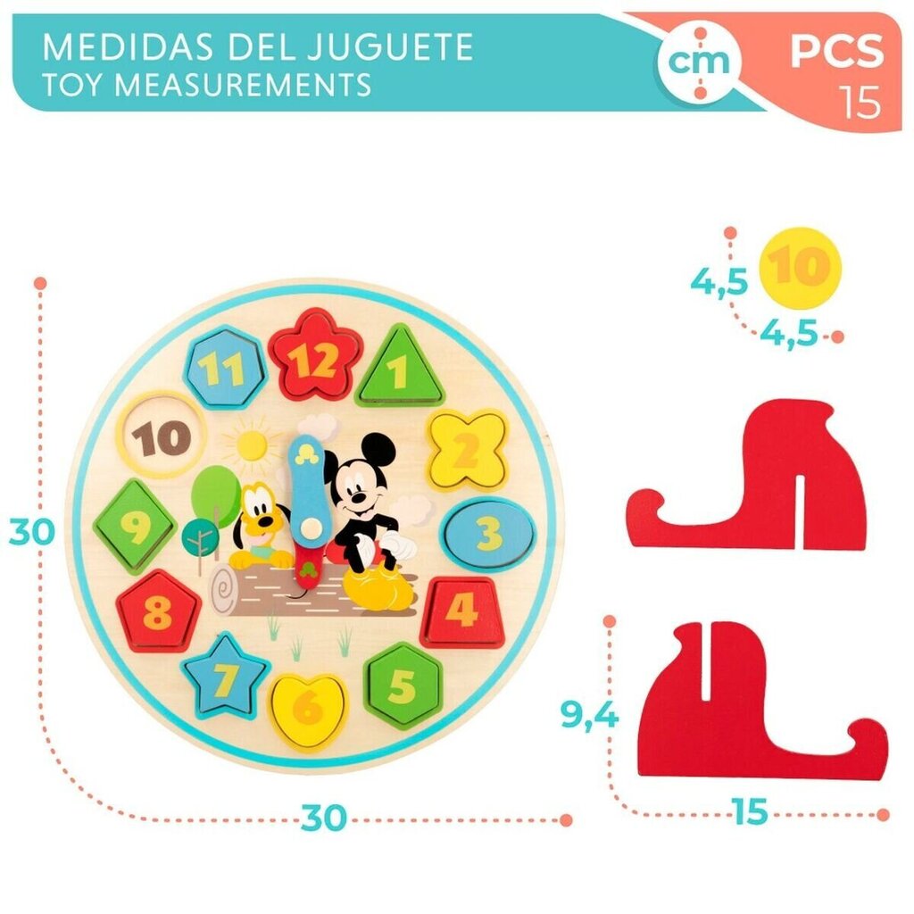 Izglītojoša spēle Pulkstenis Disney WooMax, 15 d, 6 gab. cena un informācija | Attīstošās rotaļlietas | 220.lv