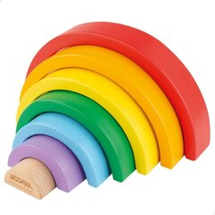 Koka šķirotājs Rainbow Woomax, 7 d, 12 gab. цена и информация | Игрушки для малышей | 220.lv