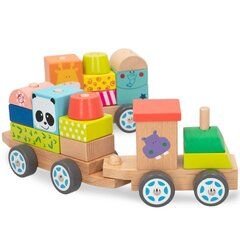 Koka vilciens WooMax (6 gb.) cena un informācija | Rotaļlietas zīdaiņiem | 220.lv