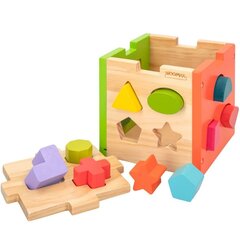 Koka puzle Woomax 15 x 15 x 15 cm (6 gb.) цена и информация | Игрушки для малышей | 220.lv