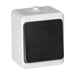 Кнопка звонка AQUATIC MINI IP54 белый/черный цена и информация | Электрические выключатели, розетки | 220.lv
