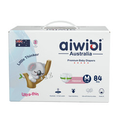 Autiņbiksītes Aiwibi Australia Premium M (6-11 kg), 84. gab. cena un informācija | Autiņbiksītes | 220.lv