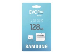 MemCard. Samsung MicroSDHC 128GB EVO Plus cena un informācija | Samsung Fotokameras un piederumi | 220.lv