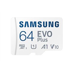 MemCard. Samsung MicroSDHC 64GB EVO Plus cena un informācija | Atmiņas kartes fotokamerām | 220.lv
