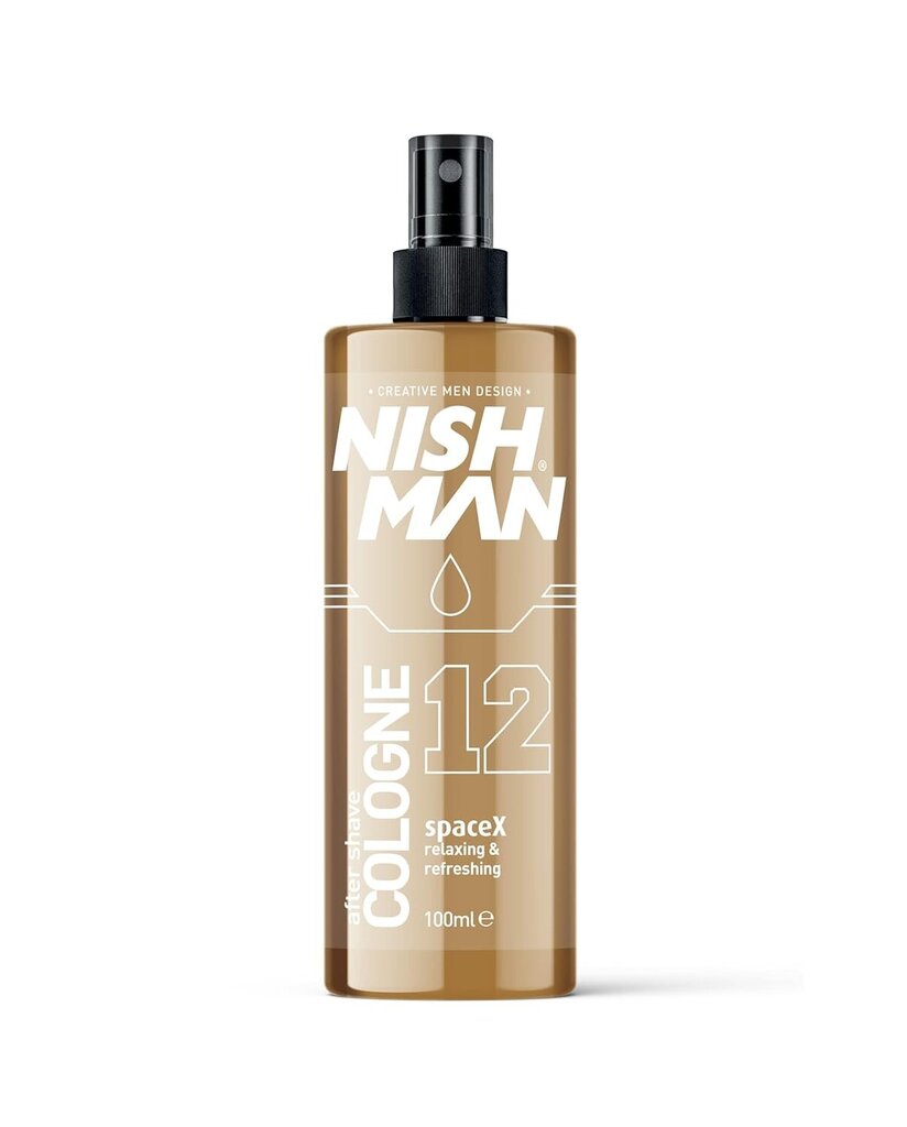 Losjons pēc skūšanās Nishman After Shave Cologne N.12 Spacex vīriešiem, 100 ml cena un informācija | Skūšanās piederumi, kosmētika | 220.lv