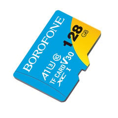 Карта памяти Borofone MicroSD 128 ГБ SDXC U3 Class10 100 МБ/с цена и информация | Карты памяти для мобильных телефонов | 220.lv