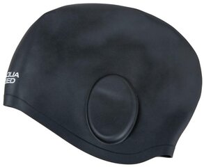 Peldcepure gariem matiem Aquaspeed Ear Cap Volume, melna cena un informācija | Peldcepures | 220.lv