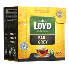 Ароматизированный черный чай Loyd Earl Grey, 20 x 2г цена и информация | Чай | 220.lv