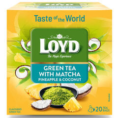 Zaļā tēja Loyd Matcha, 20 x 1,5 g cena un informācija | Tēja | 220.lv