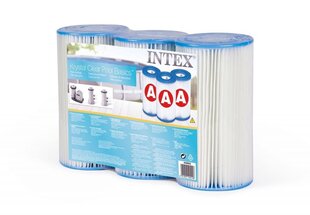 A tipa filtrs Intex baseinu sūkņiem, 3 gab. cena un informācija | Baseina filtri | 220.lv