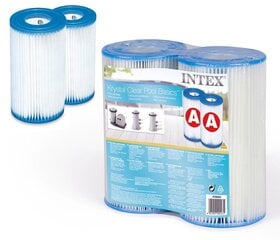 Фильтр типа A для насосов для бассейнов Intex, 2 шт. цена и информация | Фильтры для бассейнов | 220.lv