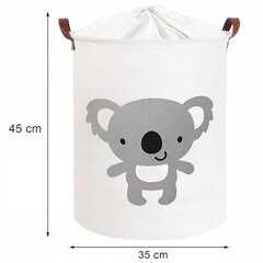 Sipo rotaļlietu soma koala, balta cena un informācija | Veļas grozi un mantu uzglabāšanas kastes | 220.lv