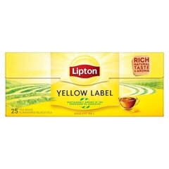 Чёрный чай Lipton Yellow Label, 25 шт. цена и информация | Чай | 220.lv