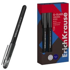 Ручка гелевая G-GLASS ORIGINAL, ErichKrause, 0,5мм, черный кончик. цена и информация | Письменные принадлежности | 220.lv