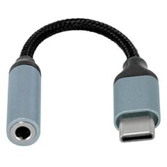 Beline Adapter USB-C|Jack 3,5mm szary|gray DAC Samsung|iPhone 15 цена и информация | Адаптеры и USB разветвители | 220.lv