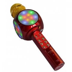 Goodbuy LED 360 караоке микрофон с динамиком bluetooth | 5 Вт | aux | голосовой модулятор | USB | Micro SD золотой цвет цена и информация | Микрофоны | 220.lv