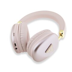 Guess PU Leather 4G Triangle Logo Bluetooth Stereo Headphone Pink цена и информация | Наушники | 220.lv