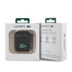 Lacoste Liquid Silicone Croc Logo Case for AirPods 1|2 Black цена и информация | Аксессуары для наушников | 220.lv