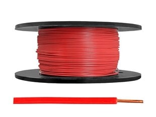 LgY|H05V-K Кабель 1x1, красный, 100 м. цена и информация | Кабели и провода | 220.lv