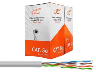 PS Компьютерный кабель - витая пара UTP CCA. цена и информация | Кабели и провода | 220.lv
