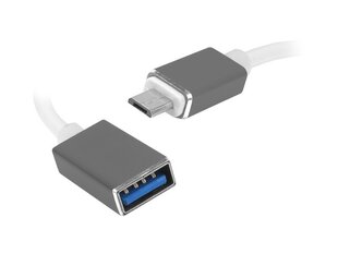 Кабель PS OTG: Штекер MicroUSB - гнездо USB, 20 см. цена и информация | Кабели и провода | 220.lv