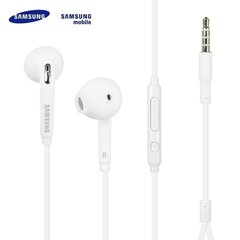 Наушники EO-EG920LW Samsung Stereo Headset 3,5mm, белые (Black Samsung Box) цена и информация | Наушники | 220.lv