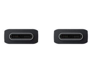 Кабель Samsung EP-DX310JBE USB-C|USB-C 3A 1,8 м черный (OEM) цена и информация | Кабели и провода | 220.lv