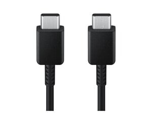 Кабель Samsung EP-DX310JBE USB-C|USB-C 3A 1,8 м черный (OEM) цена и информация | Кабели и провода | 220.lv