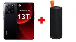 Xiaomi 13T Pro 5G 12/512GB MZB0EL3EU Black + Xiaomi Sound Outdoor 30W cena un informācija | Mobilie telefoni | 220.lv