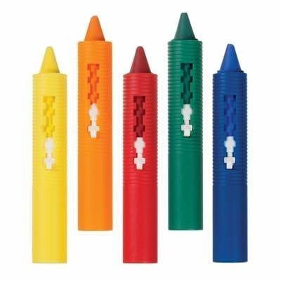 Vannas krītiņi Munchkin, 5 gab., bath time Crayons, 011690 цена и информация | Rotaļlietas zīdaiņiem | 220.lv