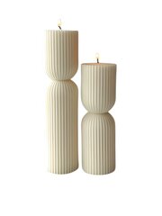 Sojas vaska sveču komplekts, 2gab. cena un informācija | Sveces un svečturi | 220.lv