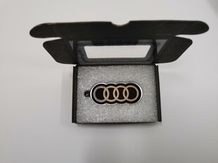 Divslāņu akrila auto atslēgu piekariņš ar Audi logo cena un informācija | Atslēgu piekariņi | 220.lv