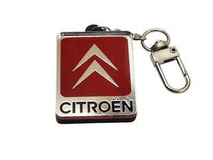 Divslāņu akrila auto atslēgu piekariņš ar Citroen logo cena un informācija | Atslēgu piekariņi | 220.lv