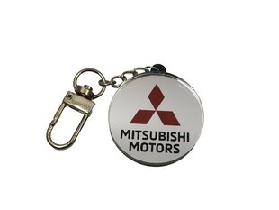 Divslāņu akrila auto atslēgu piekariņš ar Mitsubishi logo cena un informācija | Atslēgu piekariņi | 220.lv