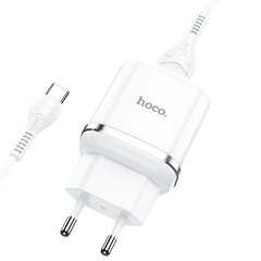 Зарядное устройство Hoco N3 USB / 18W / 3A / Quick Charge 3.0, черное цена и информация | Зарядные устройства для телефонов | 220.lv