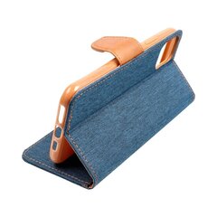 CANVAS Book case for HUAWEI Mate 20 Lite navy blue цена и информация | Календари, ежедневники | 220.lv