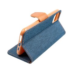 CANVAS Book case for SAMSUNG A05 navy blue цена и информация | Календари, ежедневники | 220.lv