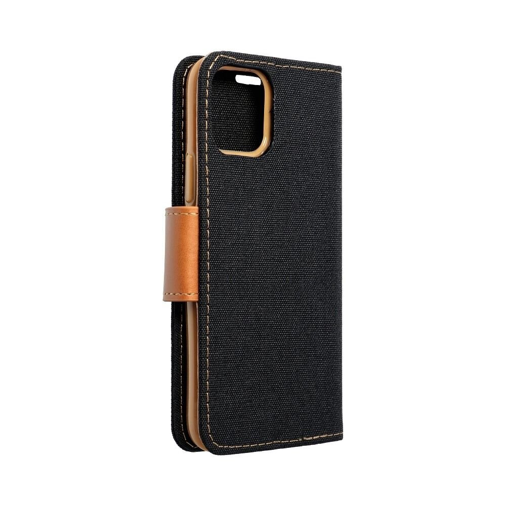 CANVAS Book case for SAMSUNG A10 black cena un informācija | Kalendāri, piezīmju grāmatas | 220.lv