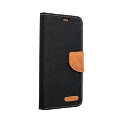 CANVAS Book case for SAMSUNG A10 black cena un informācija | Kalendāri, piezīmju grāmatas | 220.lv