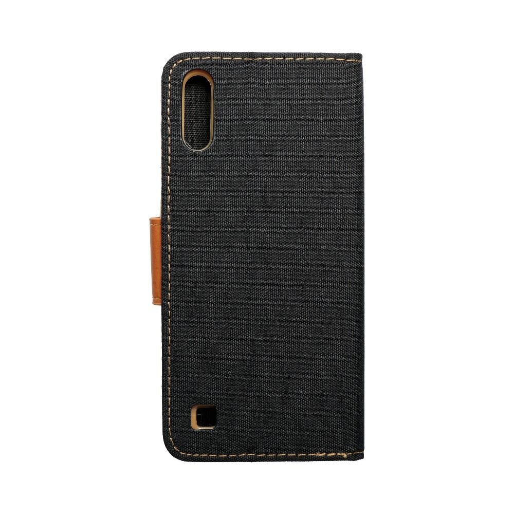 CANVAS Book case for SAMSUNG A10 black цена и информация | Kalendāri, piezīmju grāmatas | 220.lv