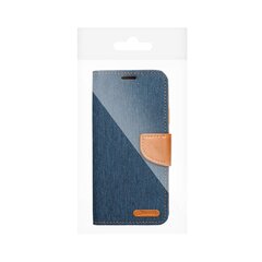 CANVAS Book case for SAMSUNG A21s navy blue цена и информация | Календари, ежедневники | 220.lv