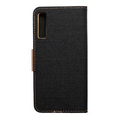 CANVAS Book case for SAMSUNG A7 2018 black цена и информация | Календари, ежедневники | 220.lv