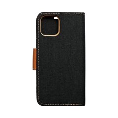 CANVAS Book case for Xiaomi Redmi 12 4G / 12 5G black cena un informācija | Kalendāri, piezīmju grāmatas | 220.lv