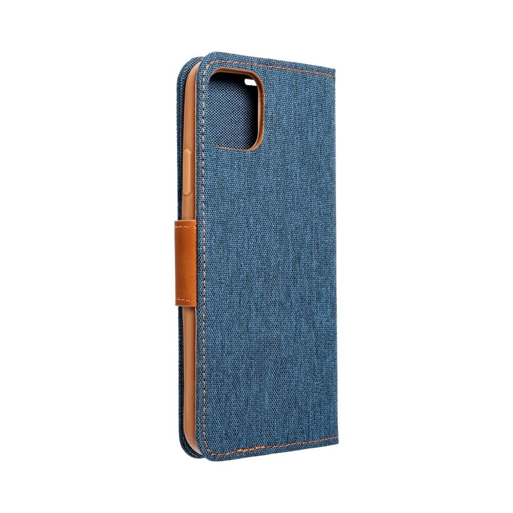 CANVAS Book case for Xiaomi Redmi NOTE 11 / 11S navy blue cena un informācija | Kalendāri, piezīmju grāmatas | 220.lv