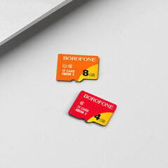 Карта памяти Borofone MicroSD 8 ГБ SDHC Class10 75 МБ/с цена и информация | Карты памяти для телефонов | 220.lv
