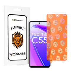 Гибридное закаленное стекло Tel Protect для REALME C55 цена и информация | Защитные пленки для телефонов | 220.lv