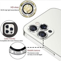 Закаленное стекло HARD DIAMOND для камеры (ОБЪЕКТИВА) для Samsung Galaxy S24 Plus серебристое (3 шт.) цена и информация | Защитные пленки для телефонов | 220.lv